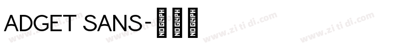 ADGET SANS字体转换